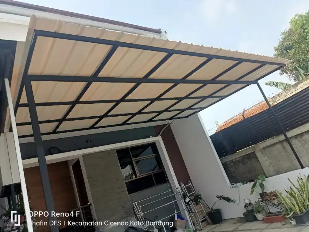 Kanopi alderon anti panas canopy murah berkualitas bonus talang air