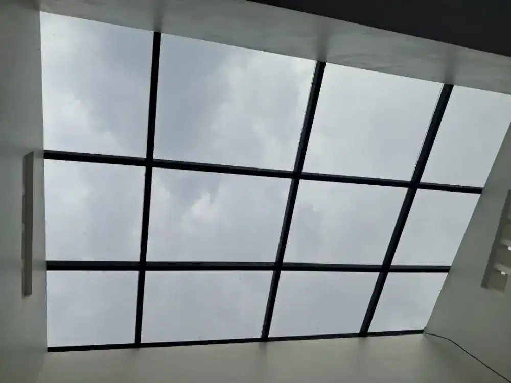 Kanopi solarflat transparan canopy mewah bahan anti pecah bergaransi