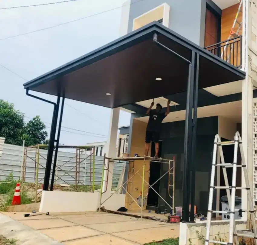 Kanopi plafon PVC canopy atap alderon mewah  bergaransi 15tahun