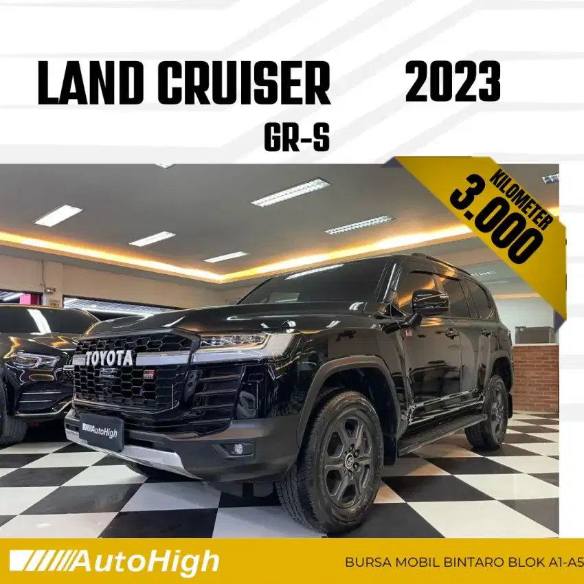 DP10% [Km3.000] Land Cruiser GR 2023 Black / VX-R Reg 2025 #AUTOHIGH