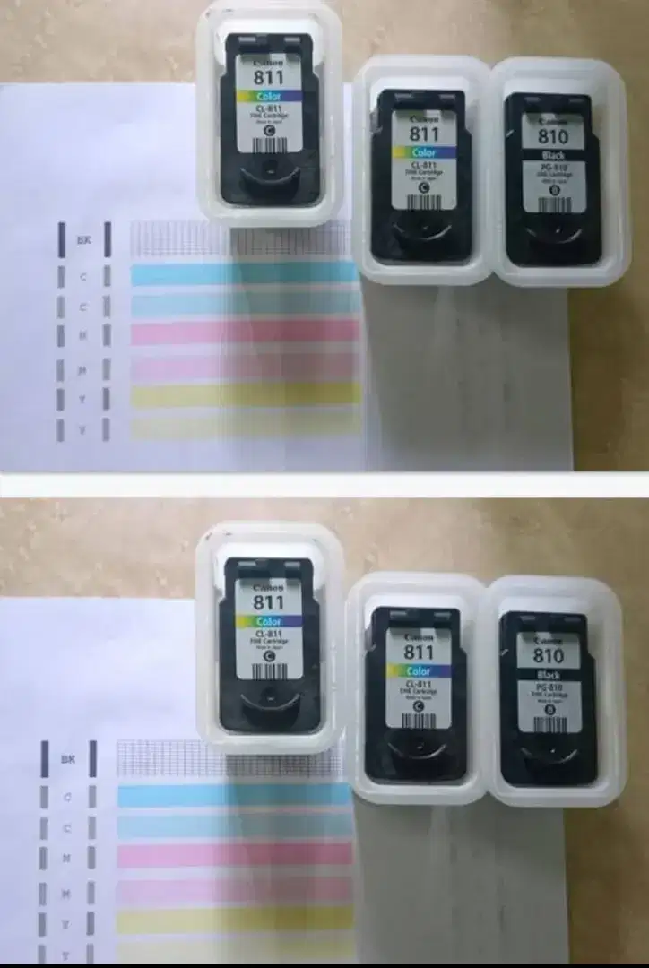 Cartridge canon PG810 Black & CL811 siap pake