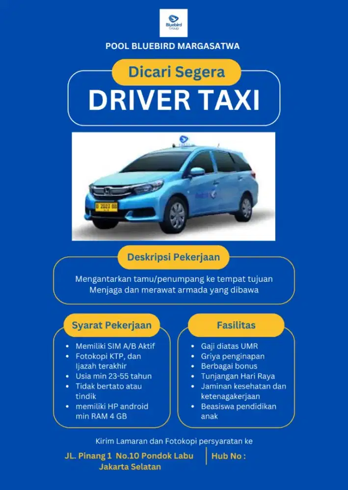 Dicari Driver secepatnya