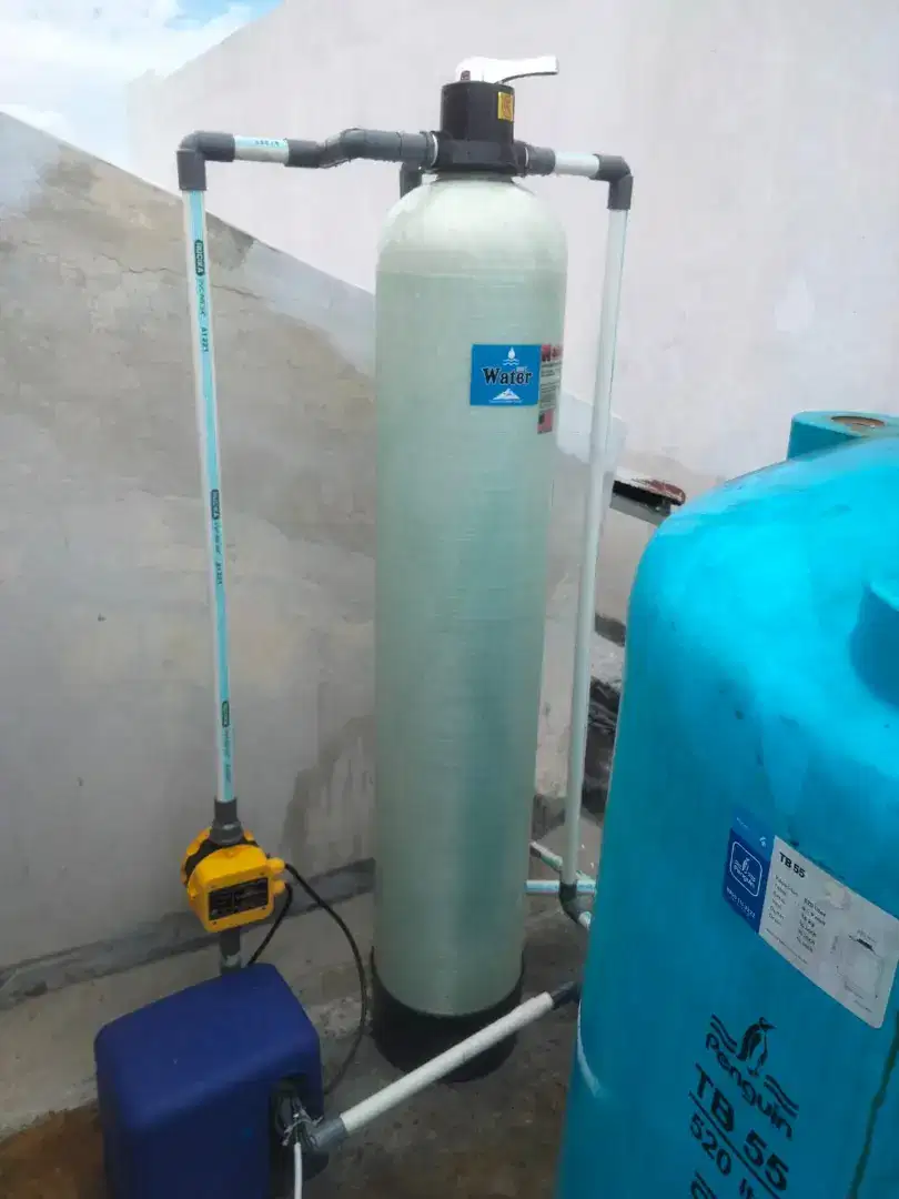 Alat filter penyaringan air pompa sumur tanah / PDAM PAM kuning bau dl