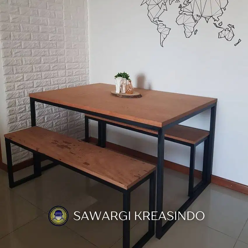 Set Meja makan + kursi cafe / taman dll termurah bengkel pusat Bandung