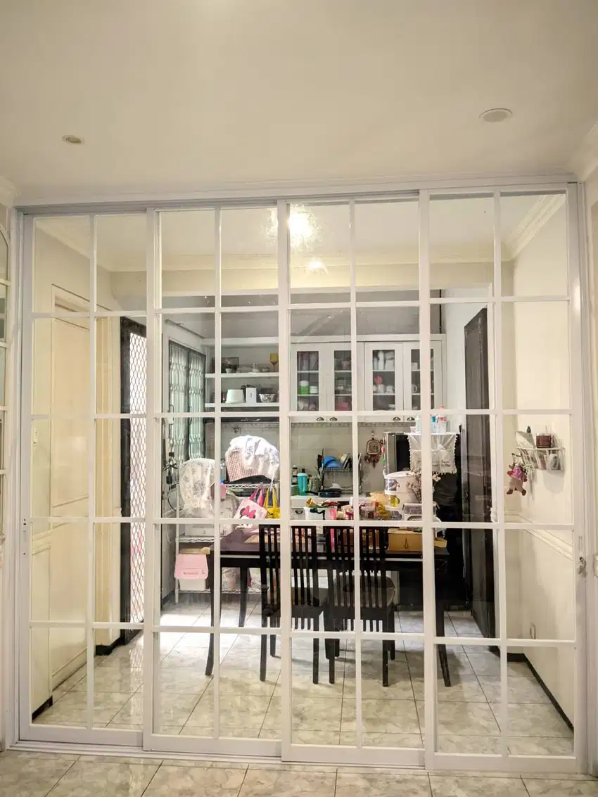 JUAL! Pintu partisi sliding aluminium