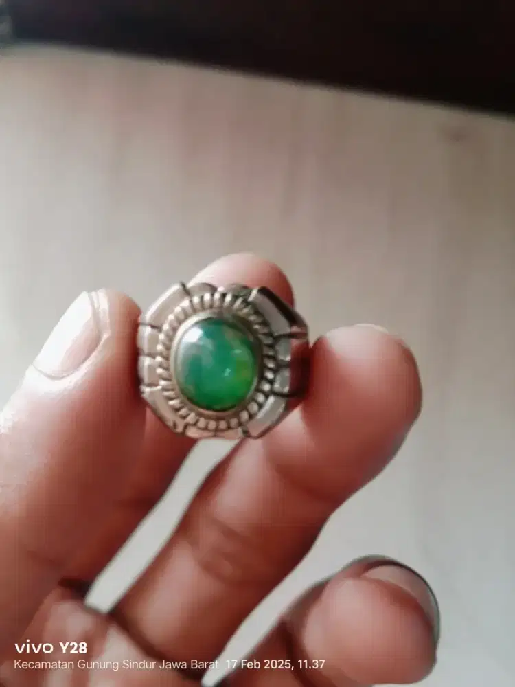 Batu Bacan doko ring alpaka size 6 maaf hrga sudah net