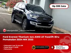 [LOW KM] Ford Everest Titanium 4x4 AWD AT Facelift Biru NIK 2022