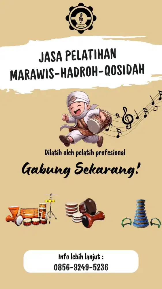 Pelatih marawis, hadroh, dan qosidah