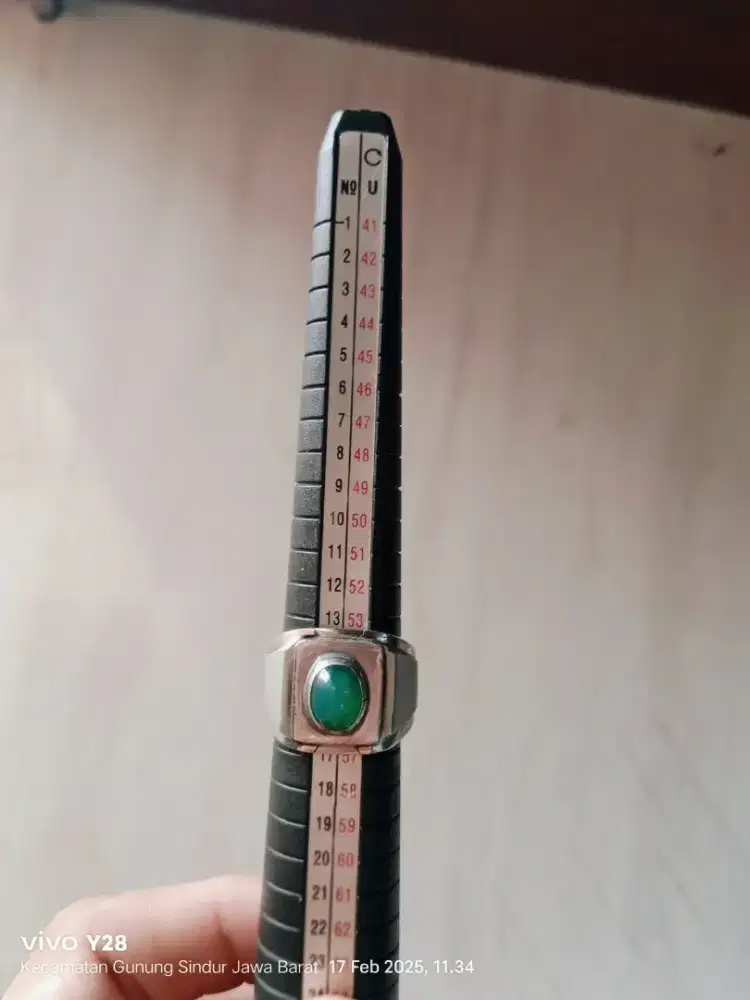 Baru Bacan ring monel size 7 maaf harga sudah net