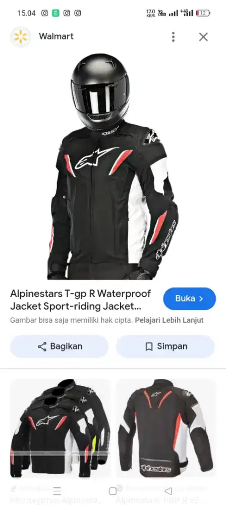 Original jaket motor touring dainese Alpinestar komine