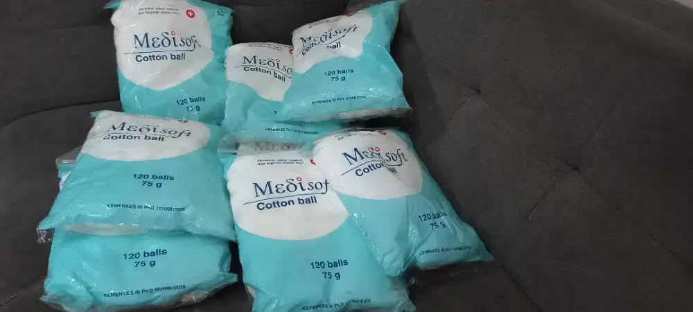 Kapas Medisoft murah 5000 an, kondisi belum dipakai