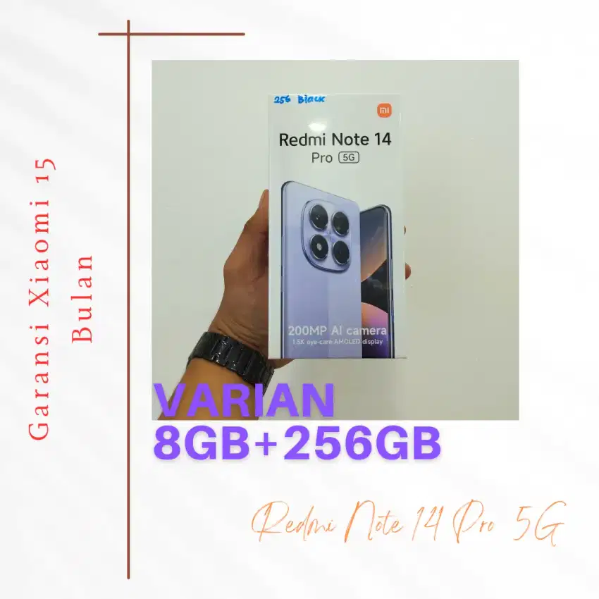 Redmi Note 14 Pro 5G 8GB+256GB Garansi Resmi