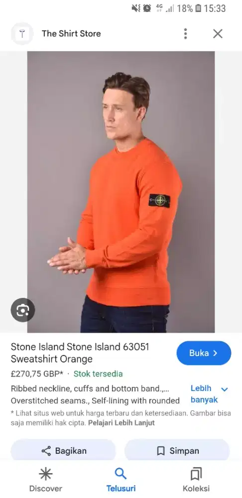 Auth stone island crewneck