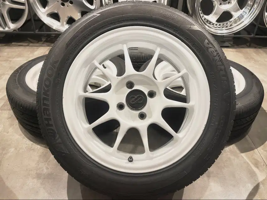 Velg Enkei ES Tarmac Japan, R-15, Lebar 6.5, PCD 4 x 100