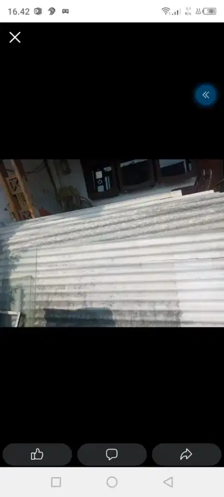 Dijual asbes masih bagus