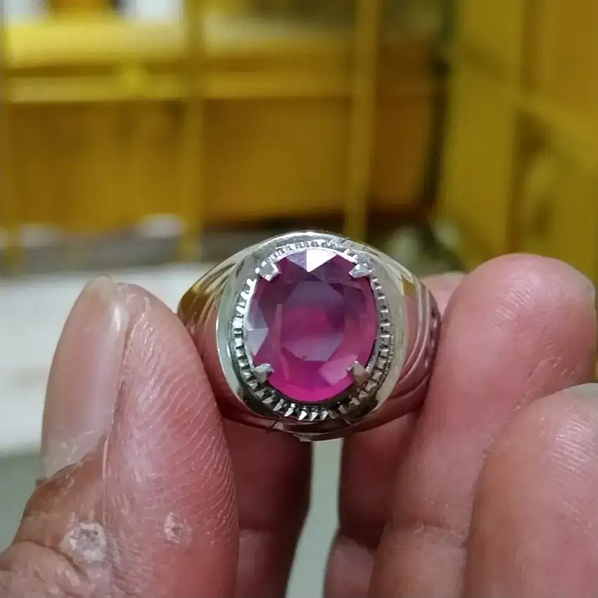 Permata ruby burma natural