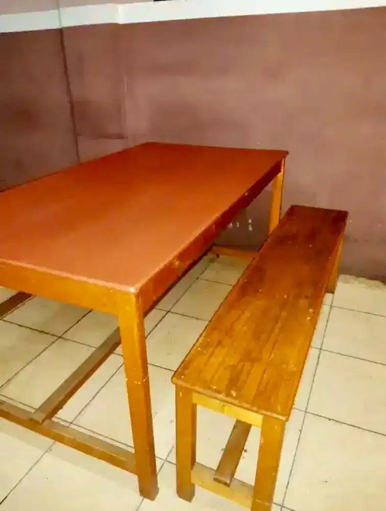 BUAT BUKA RUMAH MAKAN MEJA DAN KURSI KAYU JATI CINA