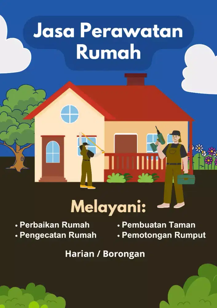 Jasa Renovasi Rumah, Bangunan, Apartemen dan Perawatan Taman, Kebun