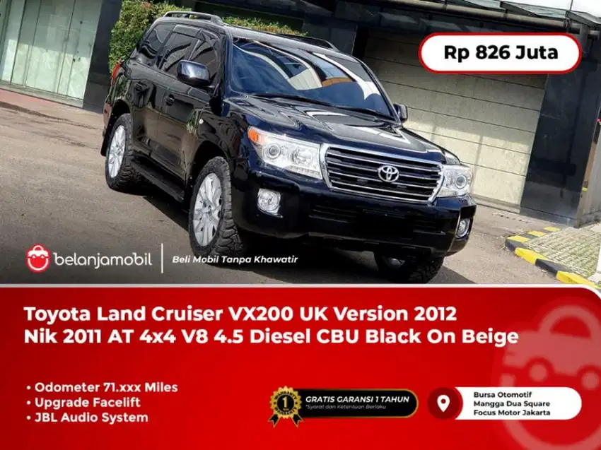 [ UPGRADE FACELIFT ] Toyota Land Cruiser VX200 UK 4x4 V8 4.5 2011/2012