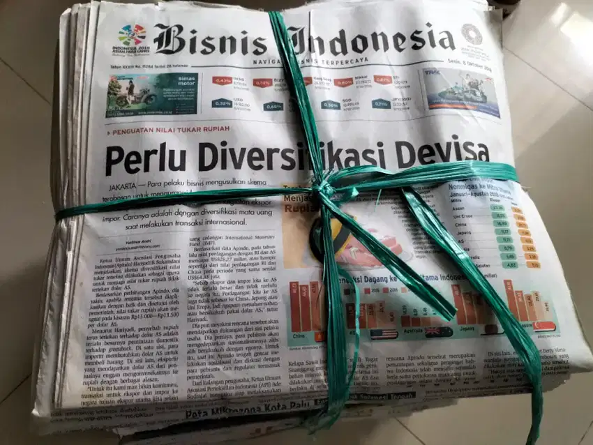 Koran Bekas Utuh dan Layak, Bekas Baca.