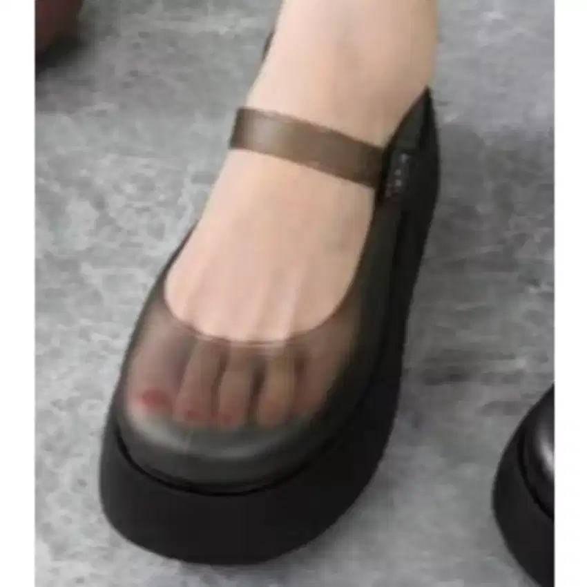 FLASH SALE sepatu  wanita Jelly on import Alina hak tinggi 5cm