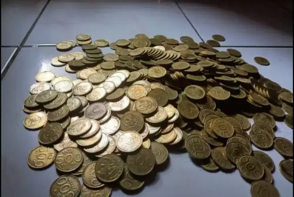 Uang 500 kuning melati