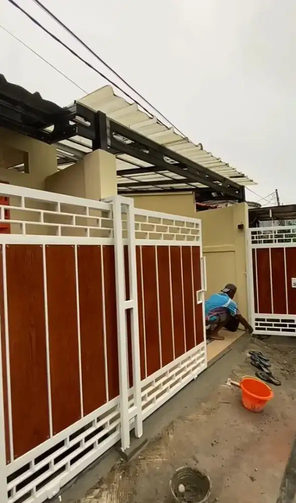 Pintu pagar gerbang motif kayu nice looks