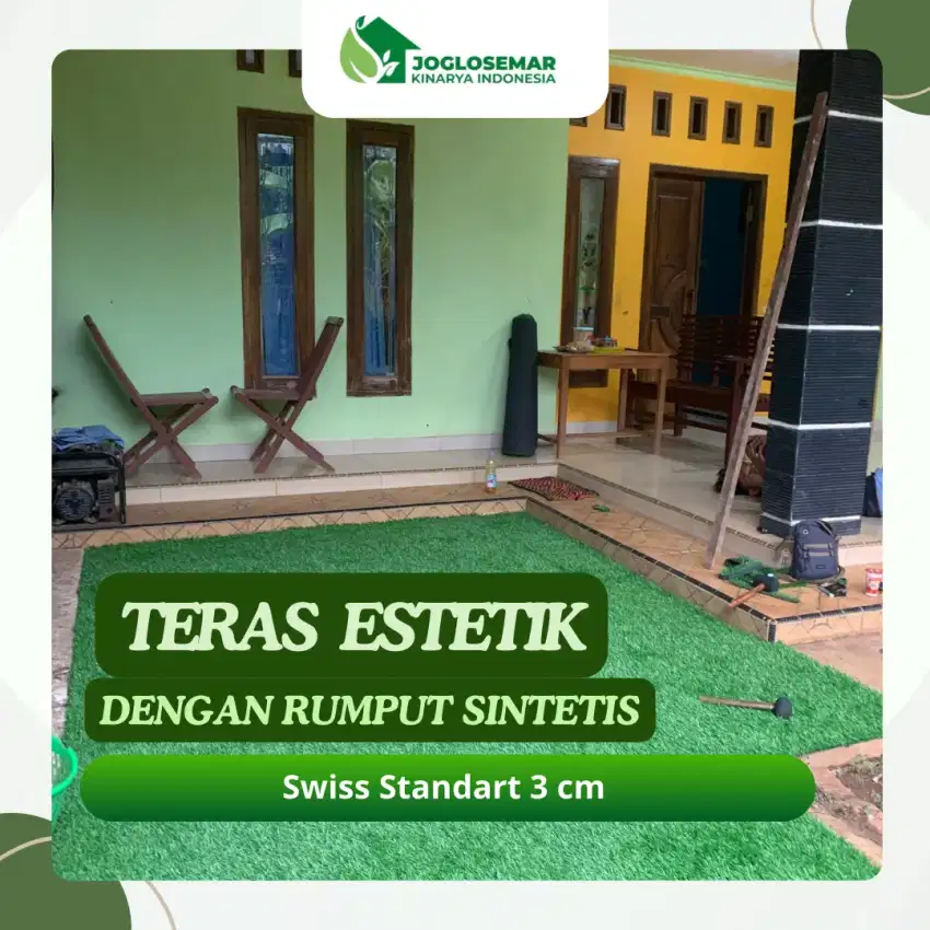 Rumput Sintetis untuk Teras Rumah Terdekat