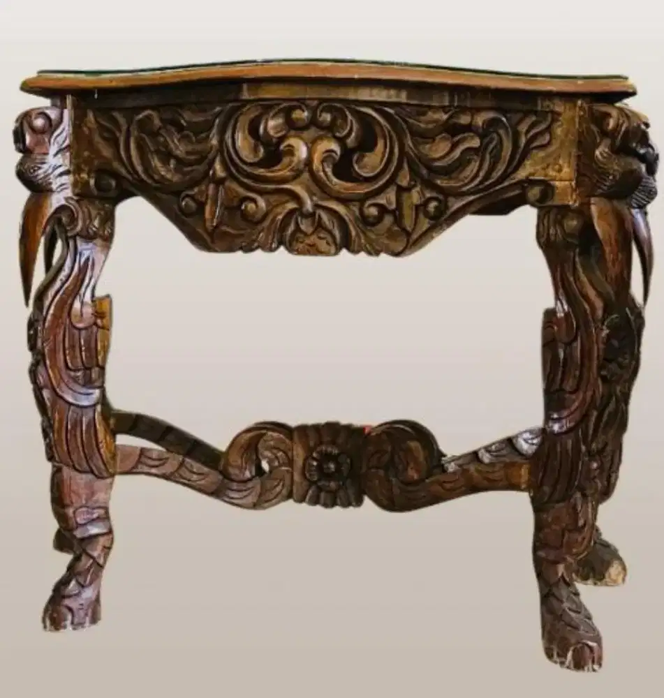 Meja consule ukiran jati tua