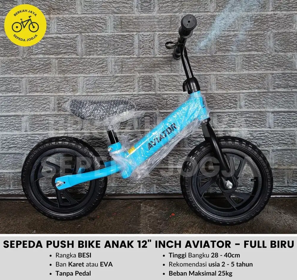 BARU Push Bike Sepeda Balance Keseimbangan Anak Pushbike AVIATOR 7901