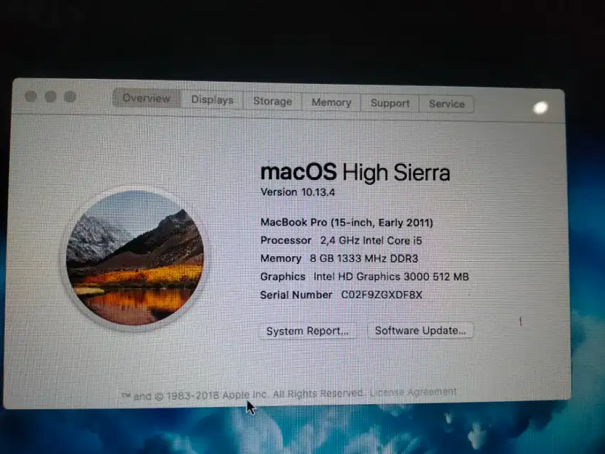 Mac Book Pro 2011