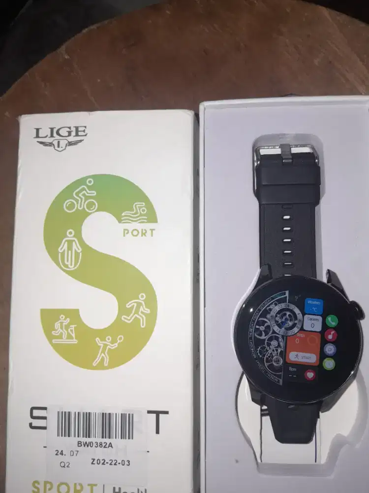 Smartwatch Lige Sport Amoled Ori bisa telp WA