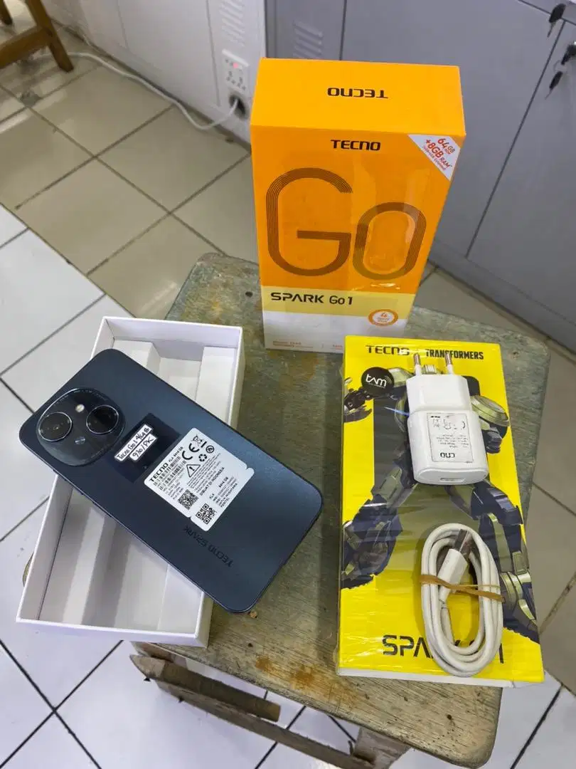 SECOND TECNO SPARK GO 1 4/128 KONDISI LENGKAP MULUS BOSQUH