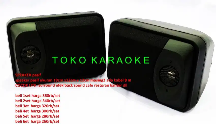 speaker pasif kecil 1set