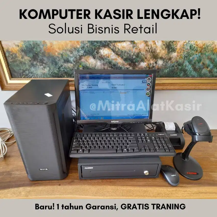 Paket KOMPUTER KASIR TOKO FULLSET