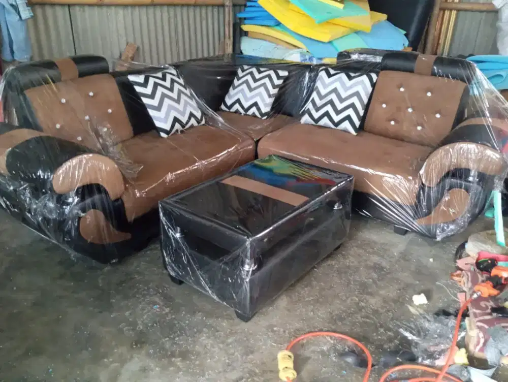 Sofa Tamu Sofa Sudut Hijau