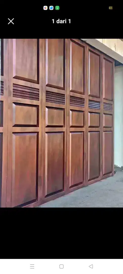 Pintu lipat plat panel