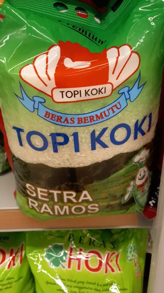 Jual Beras Setra Ramos Cap Topi Koki 5Kg