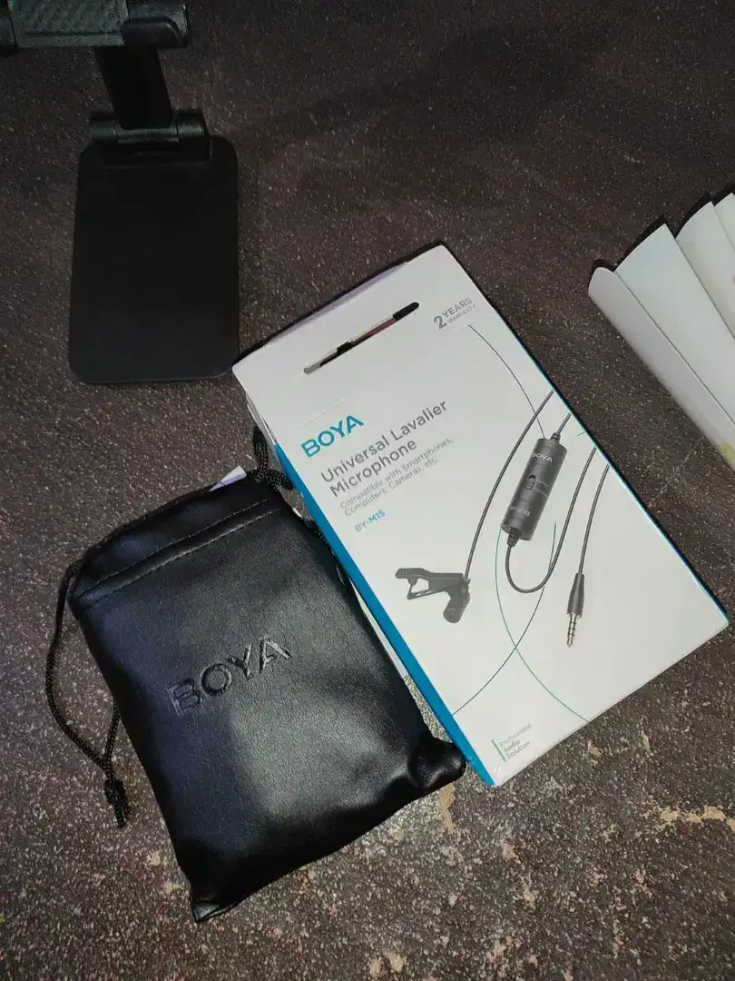 BOYA BY-M1S Microphone Clip On (bebas tanpa Baterai)