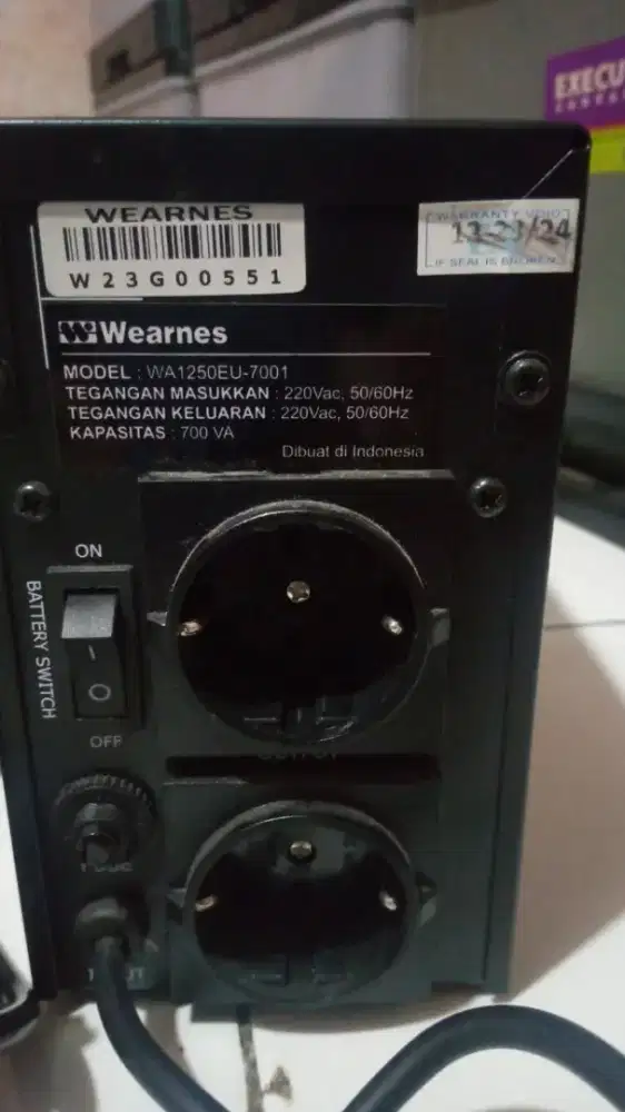 Ups seken baru abis garansi