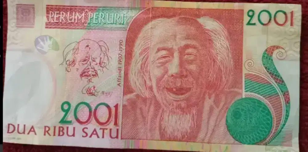 Uang test note Affandi