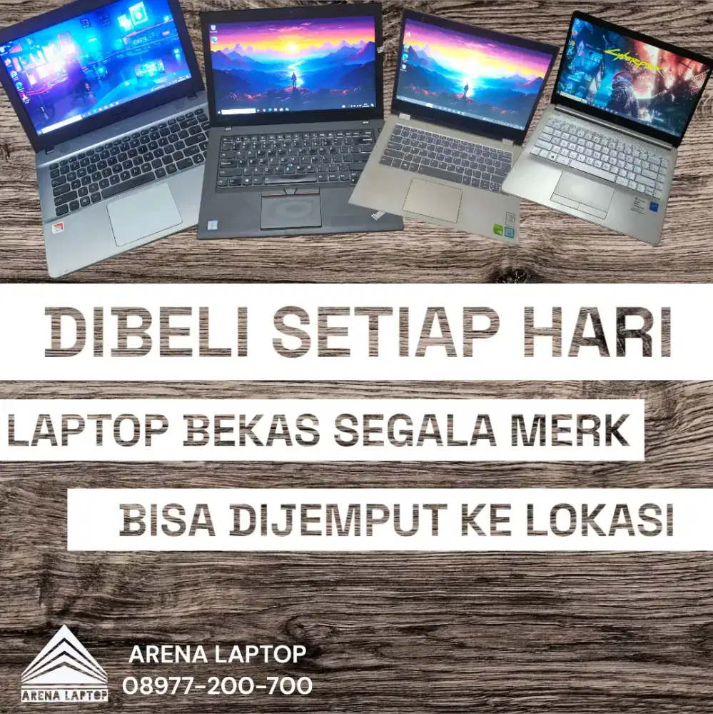 Mau jual laptop bekasmu ? Disini aja. Kami beli laptop bekas tiap hari