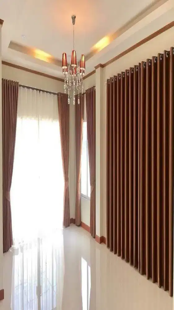 Pasang gordyn gorden murah vertikal roll blind jasa wallpaper dinding