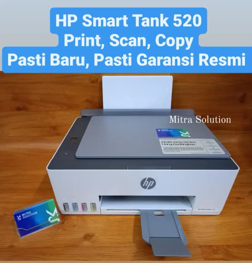 Printer HP Smart Tank 520 Print Scan Copy Garansi Resmi