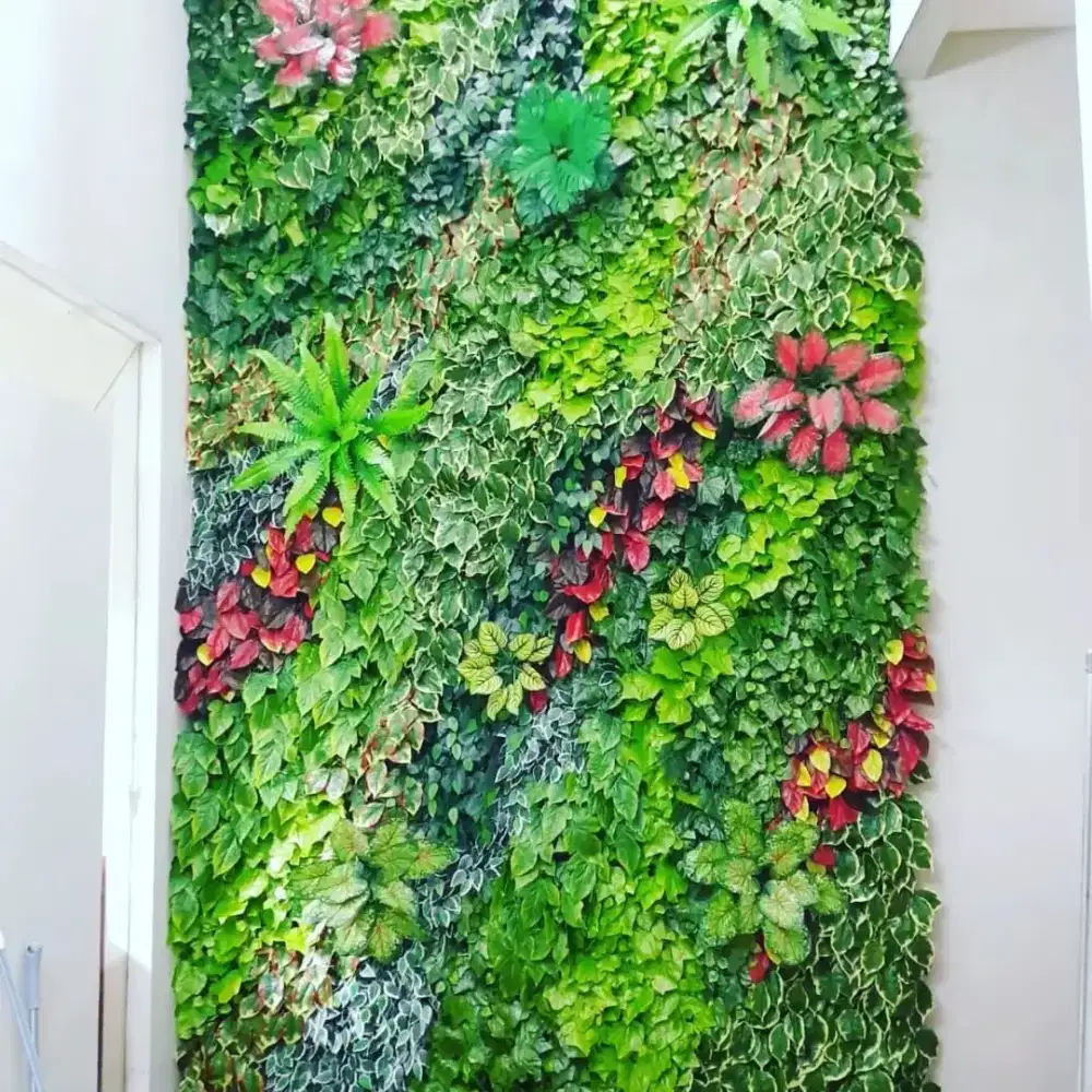 Jasa tukang taman vertical garden sintetis