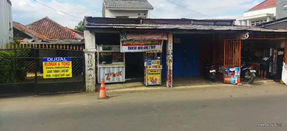 Rumah dan Toko Pinggir Jalan Raya Cimahpar Bogor Utara
