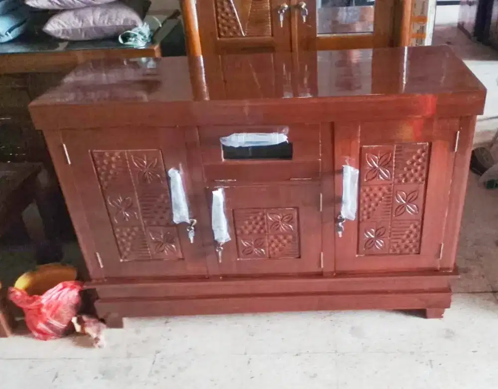 Buffet Rak TV kayu Jati 120cm