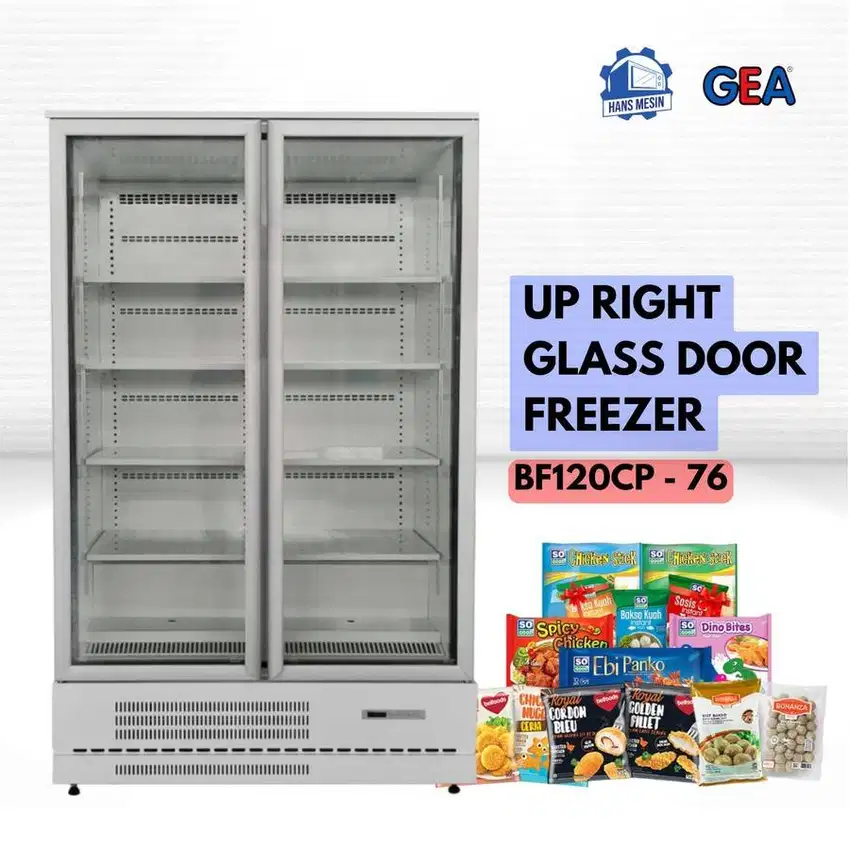 Up Right Freezer GEA BF120CP-76 / Freezer Kaca BF 120CP / BF 120 CP GE