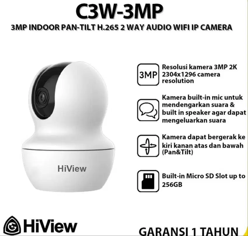 Kamera Wifi Cam HiVIEW 3 MP