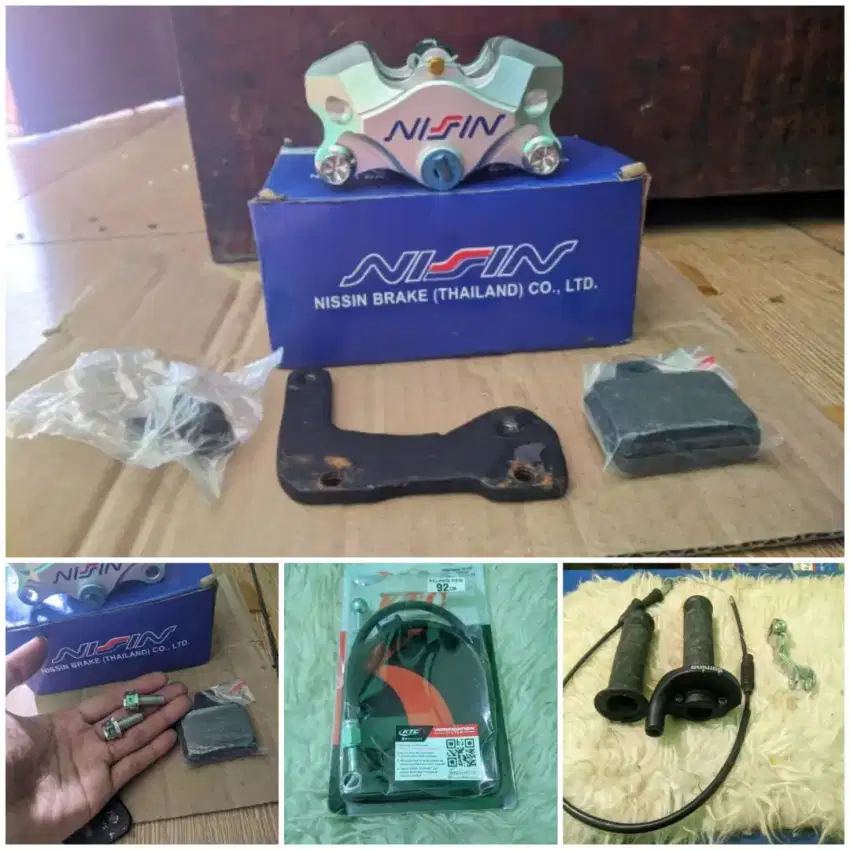 Kaliper Nissin, selang rem ktc, dll.
